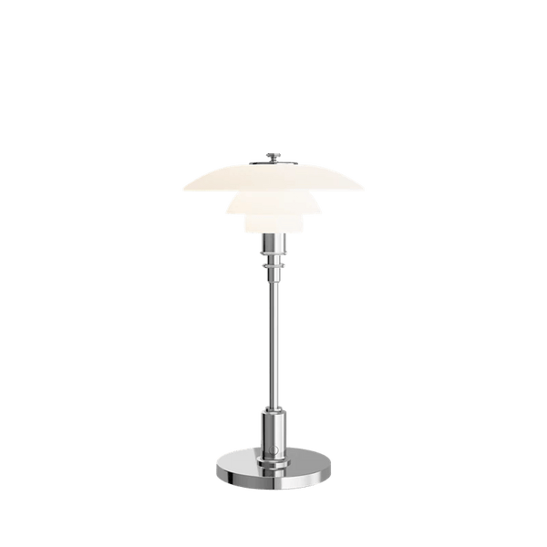 PH 2/1 Portable Lamp - Louis Poulsen Table + Task - High Lustre Chrome - HORNE