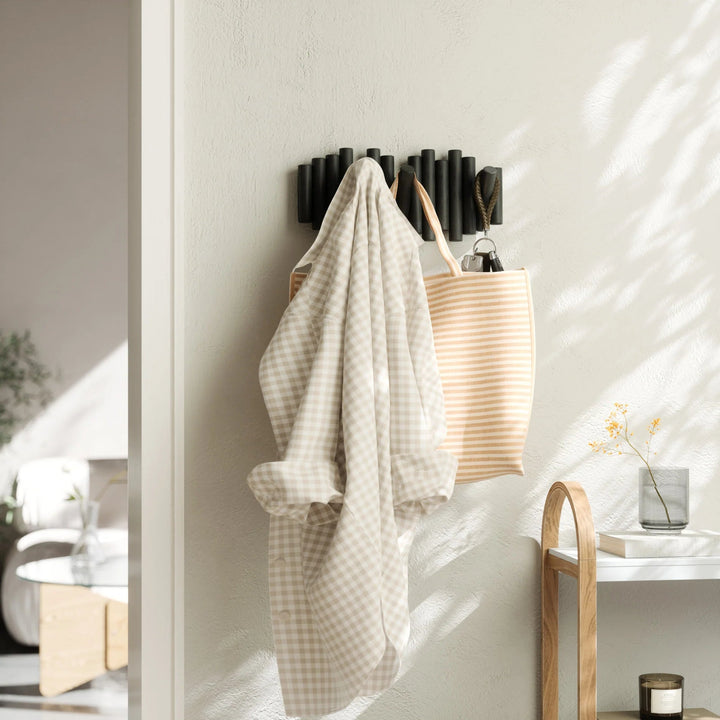 Picket Wall Hook - Umbra Hooks, Racks & Coat Stands - Black - 5-Hook - HORNE