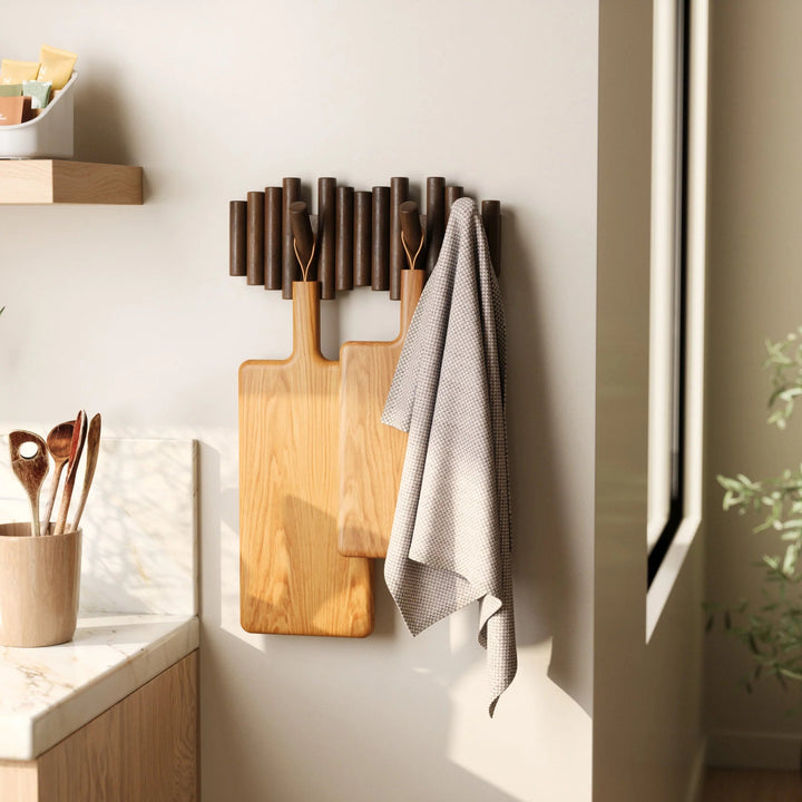 Picket Wall Hook - Umbra Hooks, Racks & Coat Stands - Black - 5-Hook - HORNE