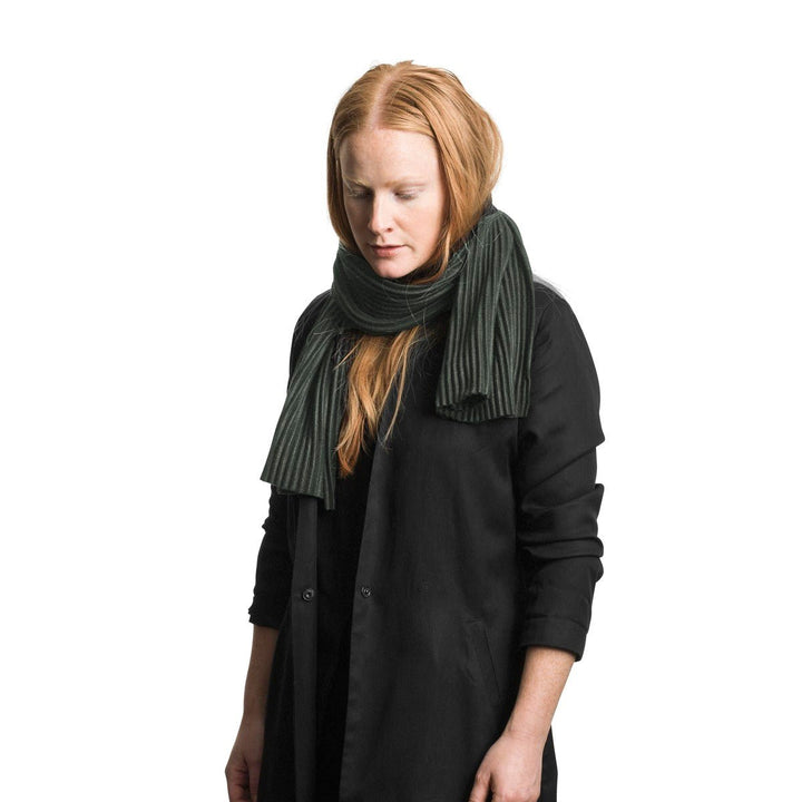Pleece Scarf - Design House Stockholm - Forest Green - Short - HORNE