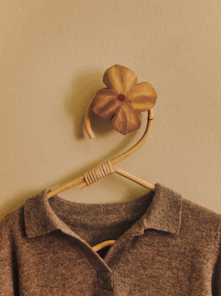 Poesie Hand - carved Hook - Ferm Living Hangers & Hooks - Rose - HORNE