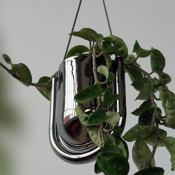 Portico Planter - Chrome - Misewell Pots & Planters - Chrome - HORNE