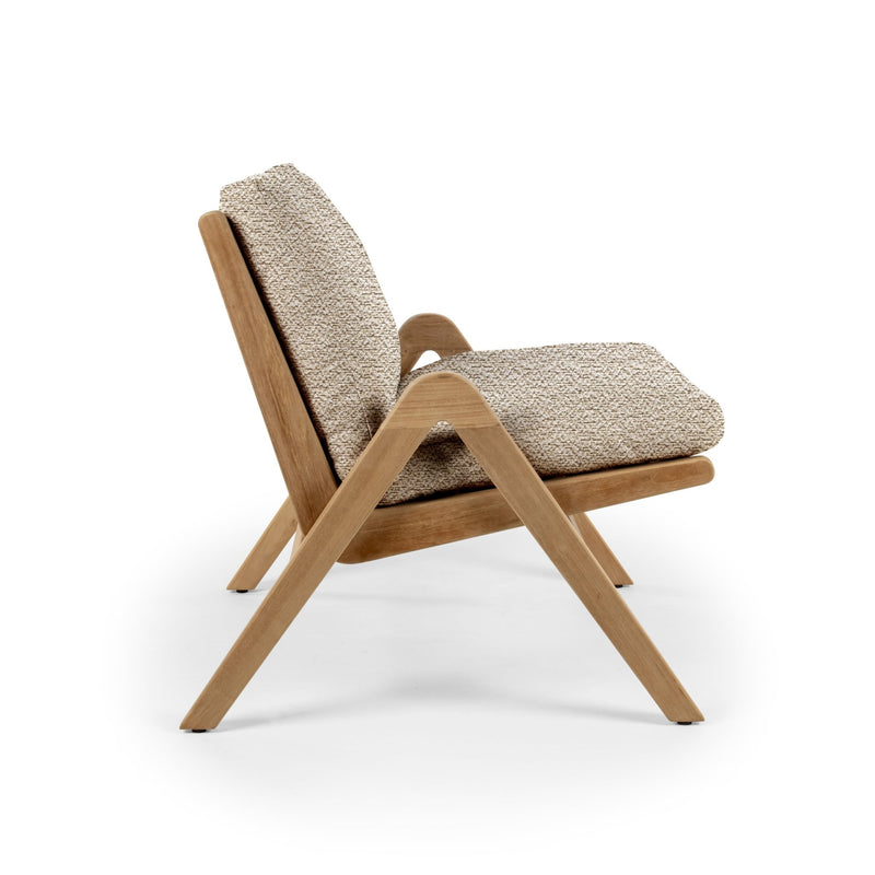 Positano Lounge Chair - BETACO Chairs - Teak / Flax Vintage - HORNE