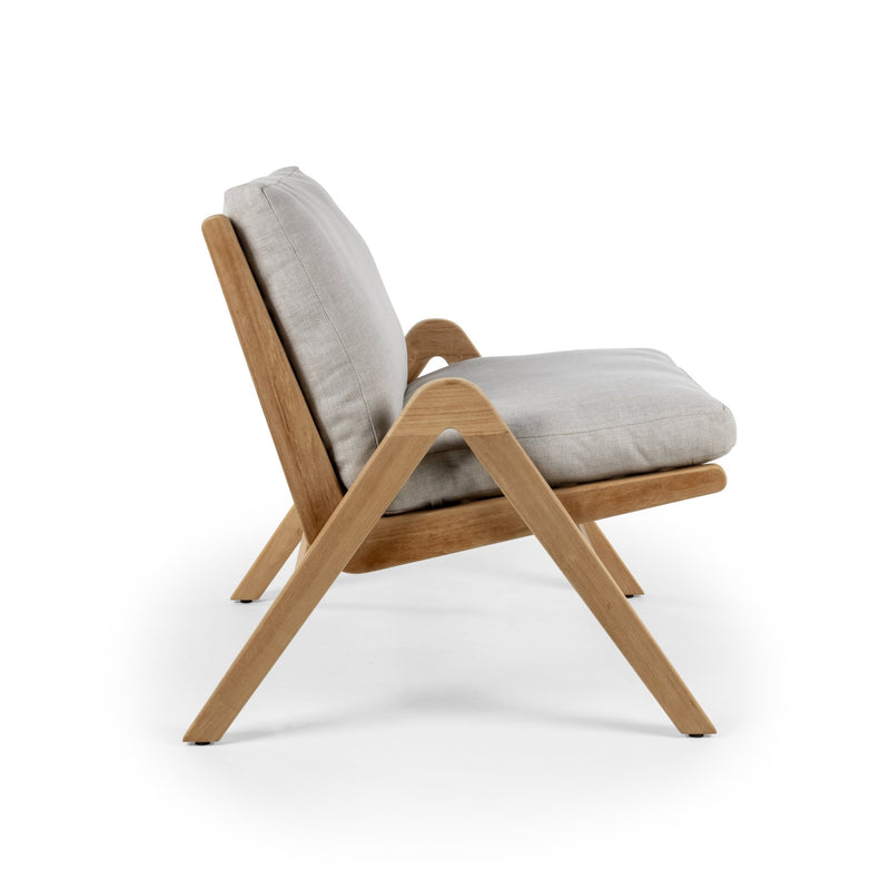 Positano Lounge Chair - BETACO Chairs - Teak / Flax Vintage - HORNE