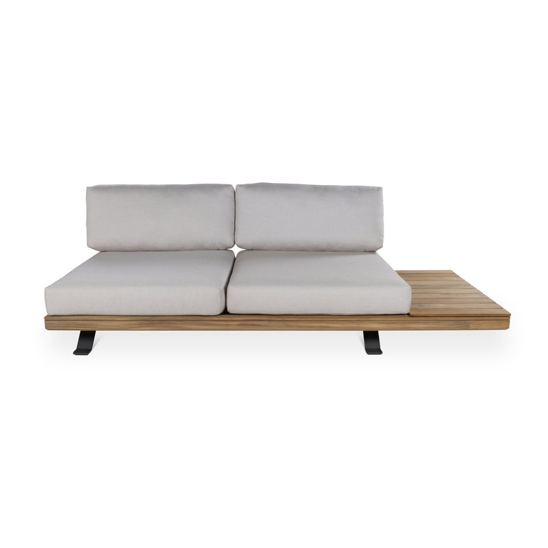 Praiano Sofa - BETACO Sofas - 2-Seater Sofa / Black Aluminum / Teak / Cico 17 - HORNE