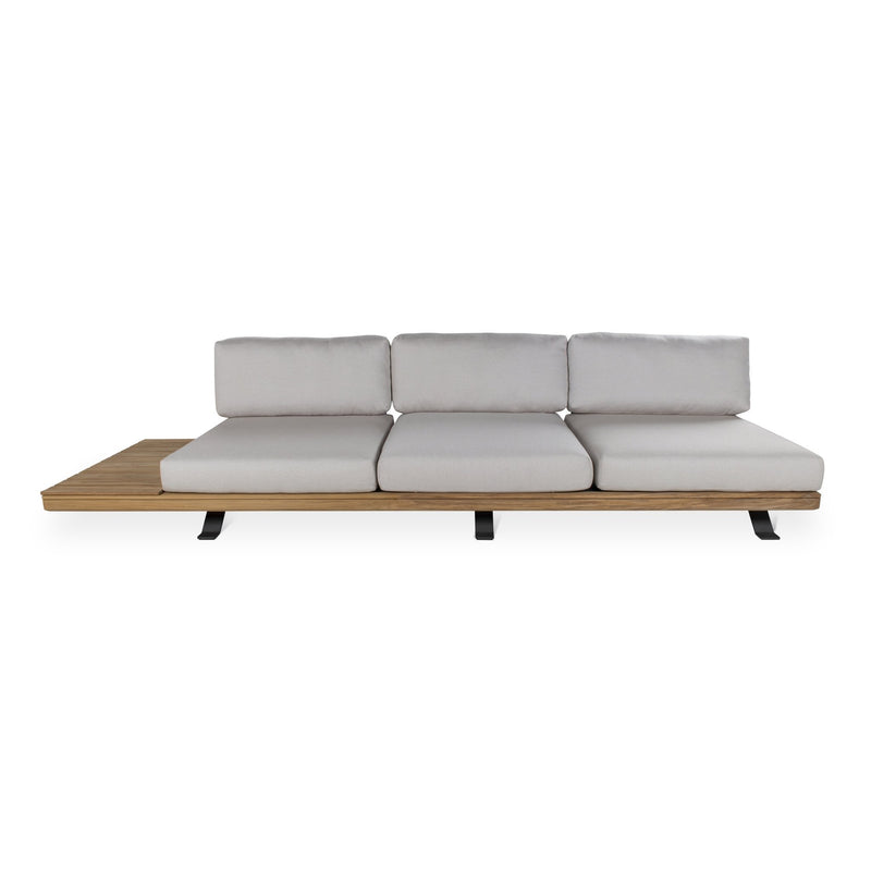 Praiano Sofa - BETACO Sofas - 2-Seater Sofa / Black Aluminum / Teak / Cico 17 - HORNE
