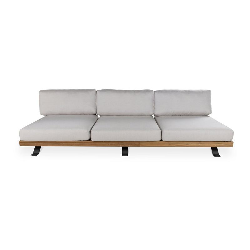 Praiano Sofa - BETACO Sofas - 2-Seater Sofa / Black Aluminum / Teak / Cico 17 - HORNE