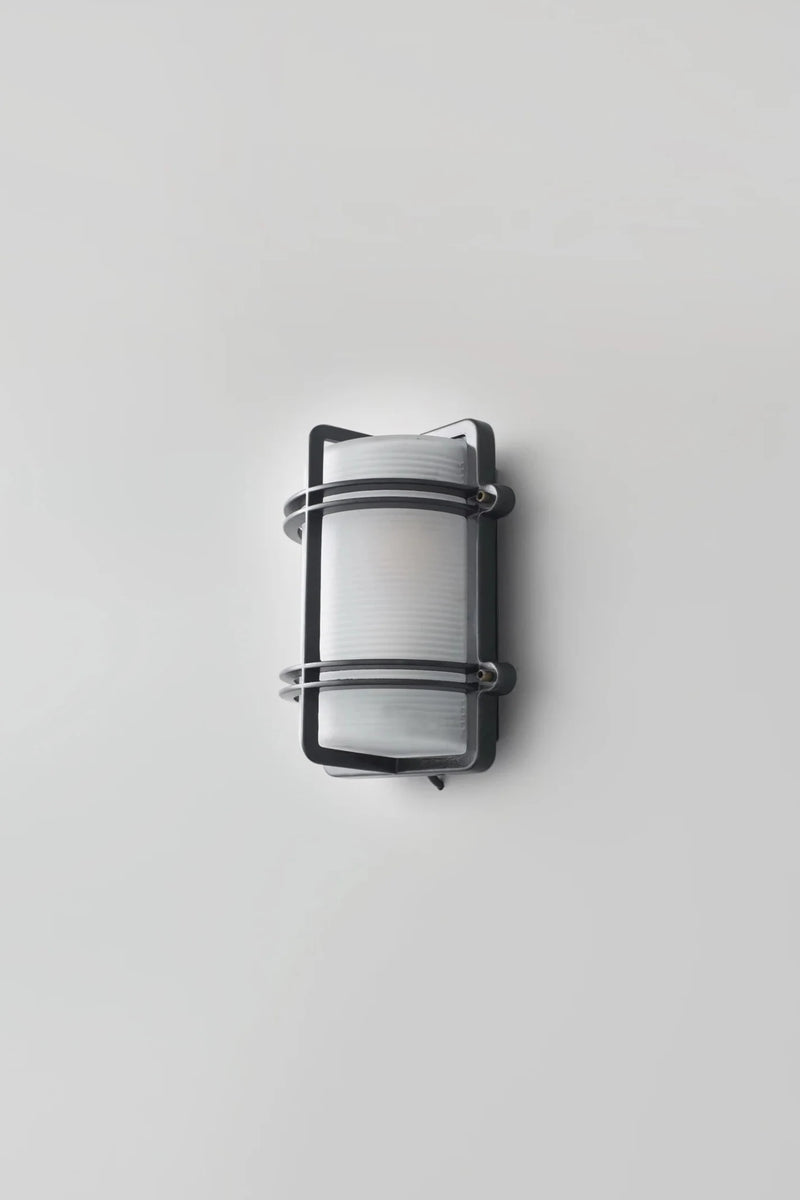 Rectangular Bulkhead 7373 - Davey Lighting Wall Sconces - Natural Brass - HORNE