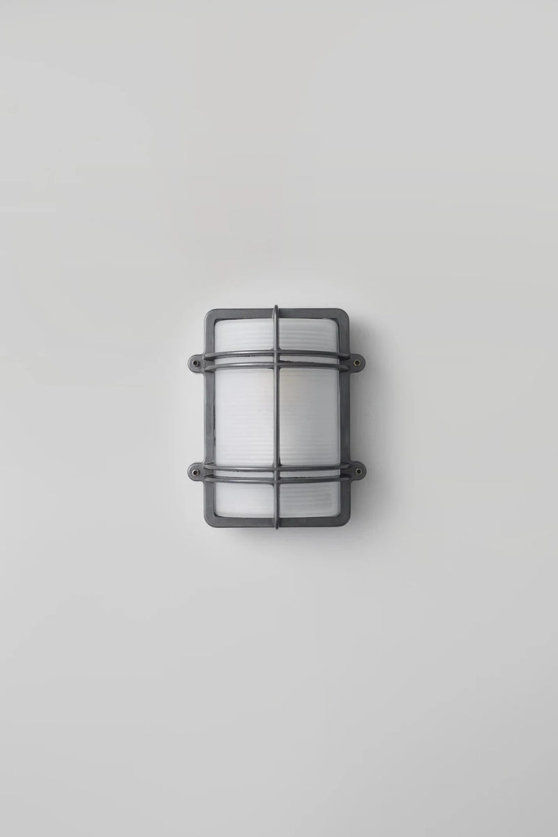 Rectangular Bulkhead 7373 - Davey Lighting Wall Sconces - Natural Brass - HORNE
