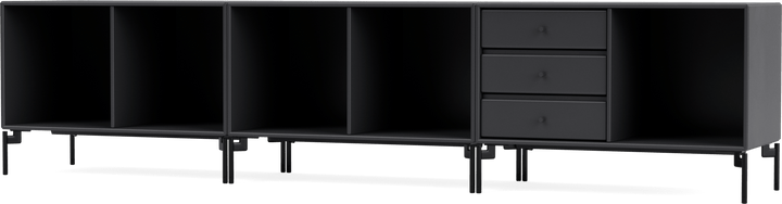 Rest Bench - With Legs - Montana - Sideboards + Cabinets - Anthracite - Black - HORNE