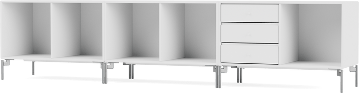 Rest Bench - With Legs - Montana - Sideboards + Cabinets - New White - Matte Chrome - HORNE