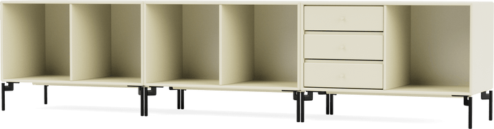 Rest Bench - With Legs - Montana - Sideboards + Cabinets - Vanilla - Black - HORNE