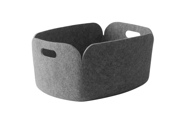 Restore Basket - Muuto Storage + Organization - Grey Mélange - Large - HORNE