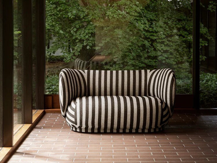Rico 2 Seater Sofa - Louisiana - Ferm Living Sofas - Sand/Black - HORNE