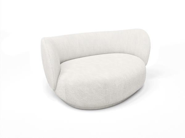 Rico Curve Left - Ferm Living Sofas - Bouclé - Off - white - HORNE