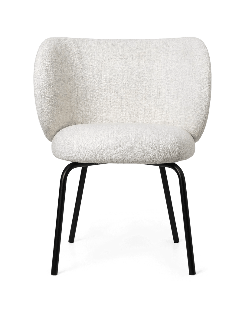 Rico Dining Chair - Ferm Living Chairs - Hallingdal - Dark Grey/Brown - Cashmere - HORNE