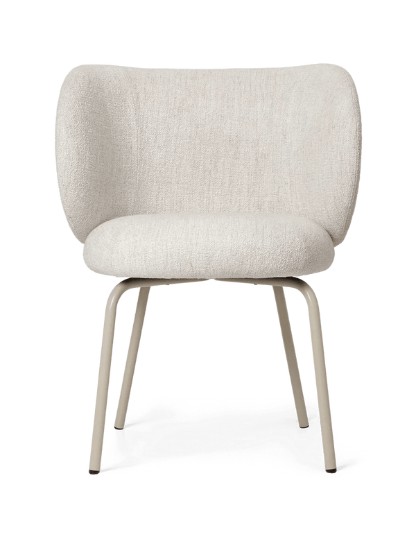 Rico Dining Chair - Ferm Living Chairs - Bouclé - Off - White - Cashmere - HORNE