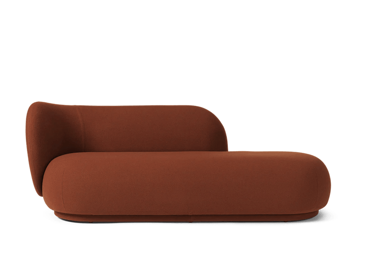 Rico Divan Left - Ferm Living Sofas - Tonus - Red Brown - HORNE