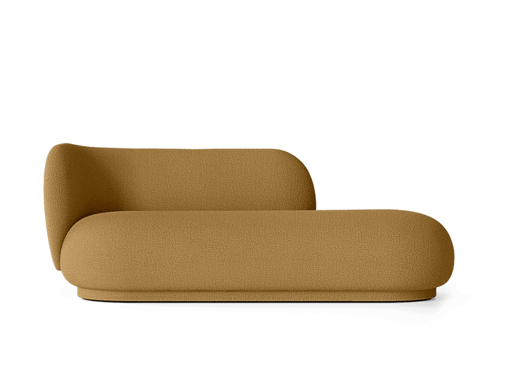 Rico Divan Left - Ferm Living Sofas - Wool Bouclé - Sugar Kelp - HORNE
