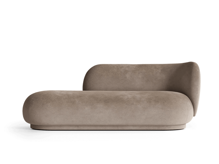 Rico Divan Right - Ferm Living Sofas - Faded Velvet - Beige - HORNE