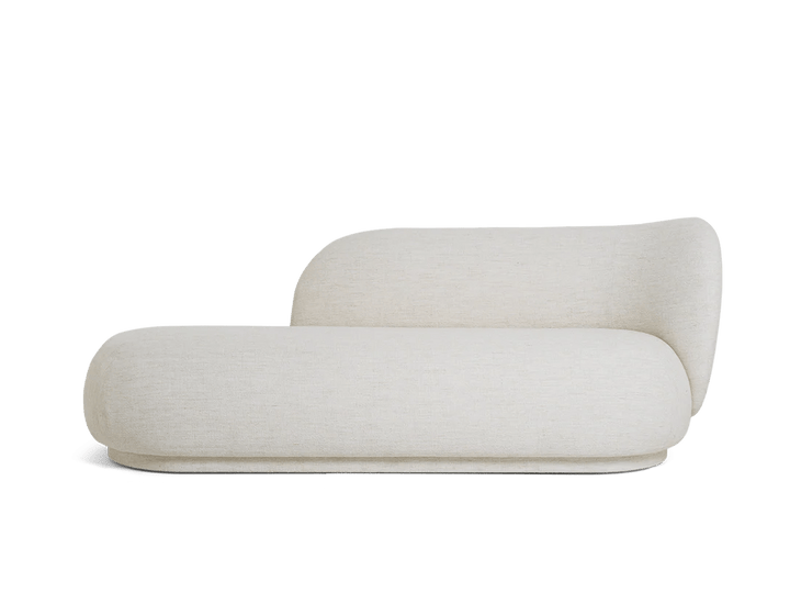 Rico Divan Right - Ferm Living Sofas - Bouclé - Off - White - HORNE