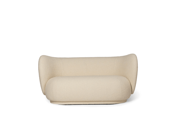 Rico Sofa 2 - Ferm Living Sofas - Nordic Bouclé - Off - White - HORNE