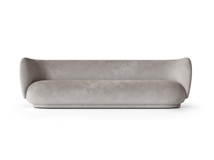Rico Sofa 4 - Ferm Living Sofas - Faded Velvet - Concrete - HORNE