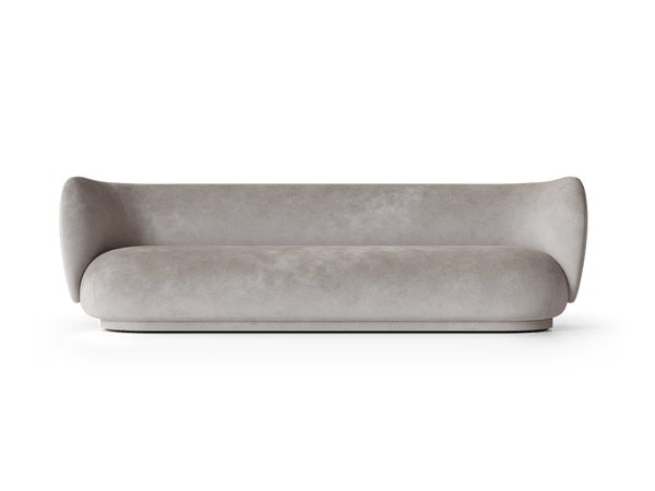 Rico Sofa 4 - Ferm Living Sofas - Faded Velvet - Concrete - HORNE