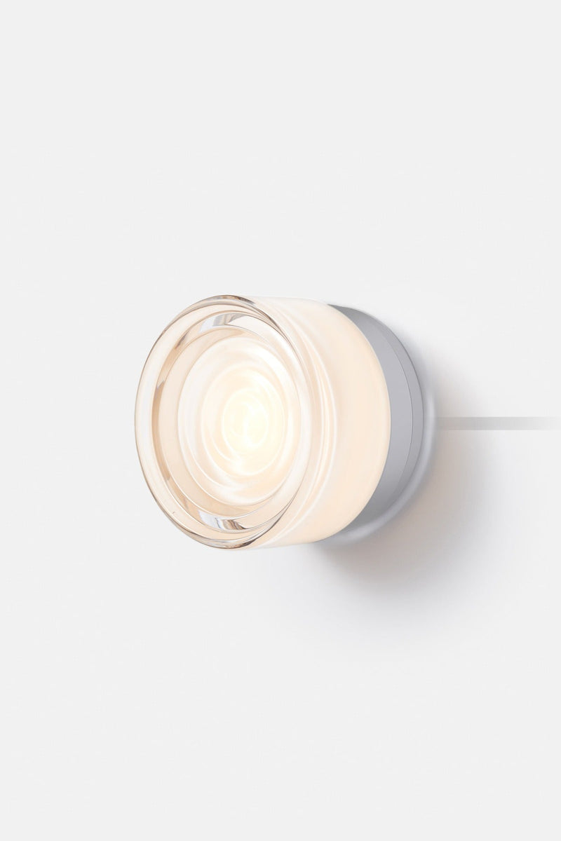 Ripple Corded - Natural Anodized - RBW Lighting - White Interior - 2700K (warm white) - Corded Plug - in (Back) / 120V Input - HORNE