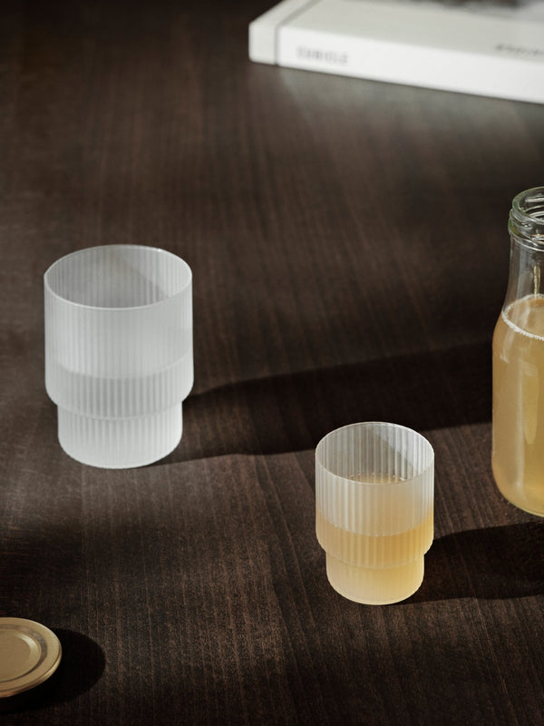 Ripple Small Glasses - Set of 4 - Frosted