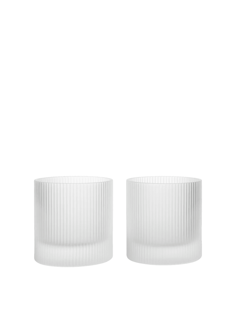 Ripple Tumbler Glasses - Set of 2 - Ferm Living Glassware - HORNE