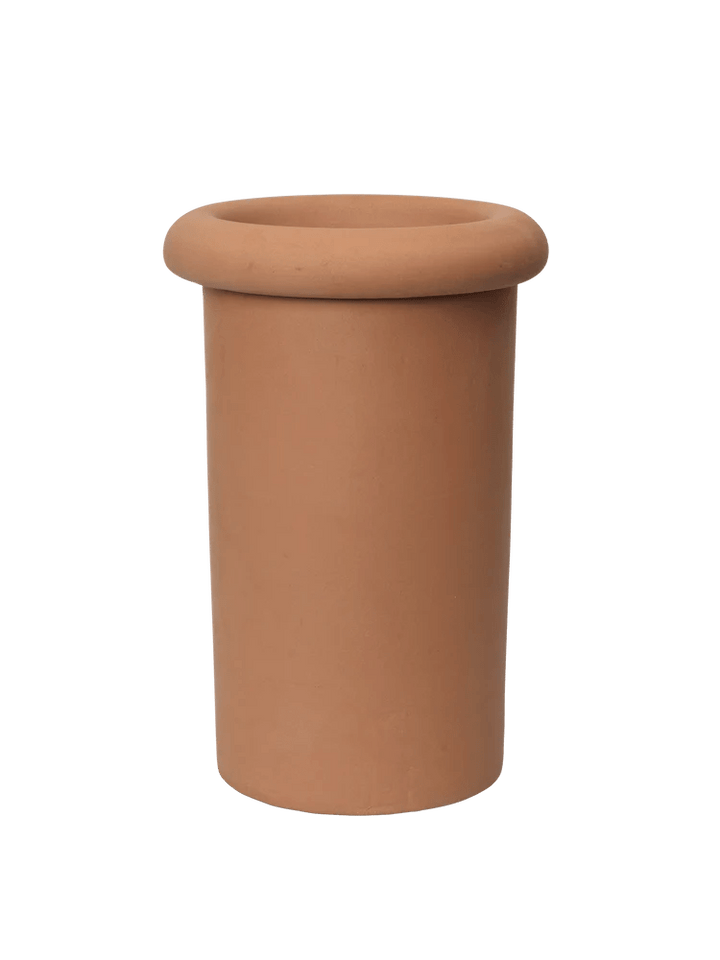 Rollo Pot - Ferm Living Planters - Large - Terracotta - HORNE