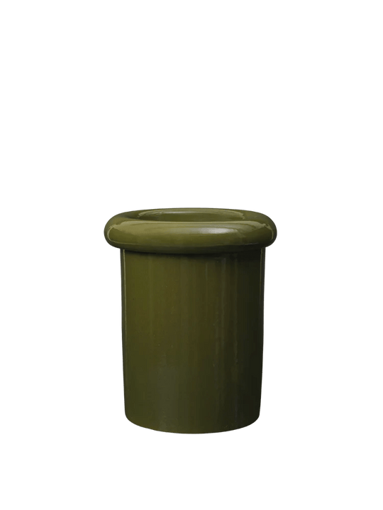 Rollo Pot - Ferm Living Planters - Small - Moss Green - HORNE