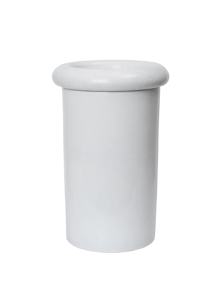 Rollo Pot - Ferm Living Planters - Large - White - HORNE