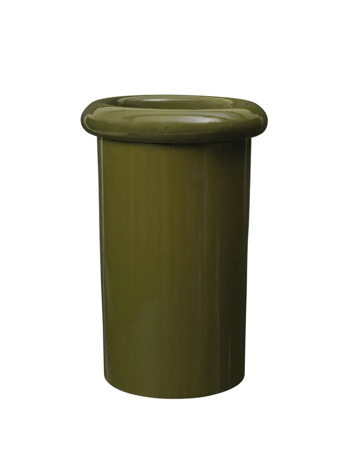 Rollo Pot - Ferm Living Planters - Large - Moss Green - HORNE
