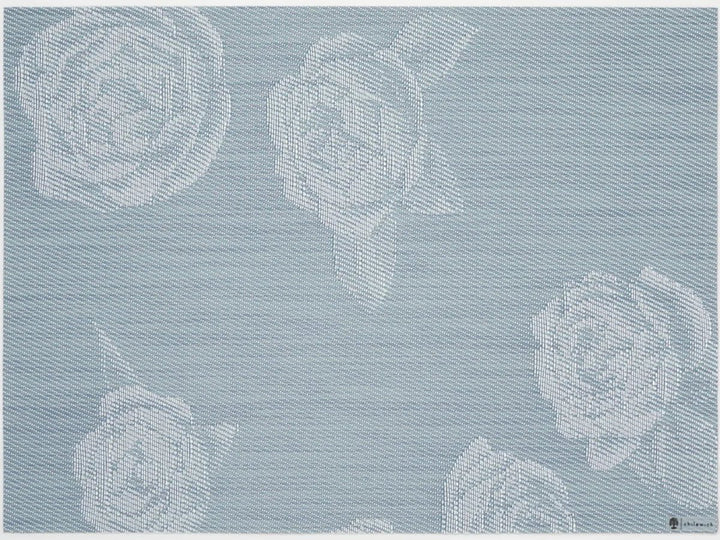 Rosette Rectangular Placemat - Set of 4 - Chilewich - Kitchen + Table Linens - Sea - HORNE