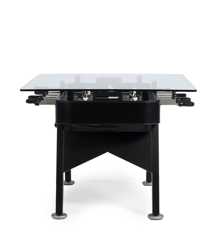 rs2 RS Barcelona Foosball Table and Dining Tablr- indoor/outdoorl - black - HORNE
