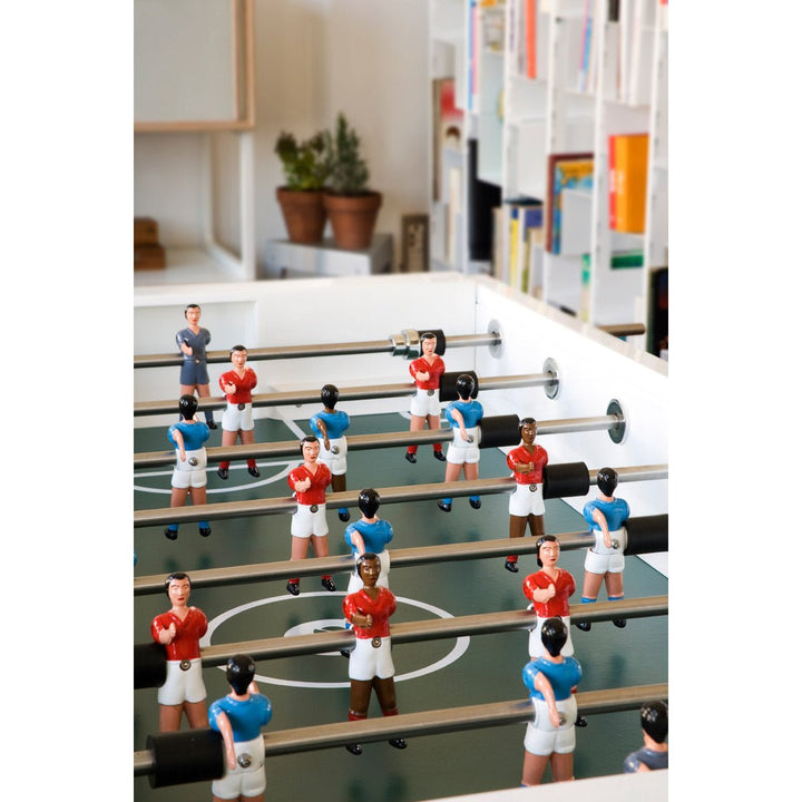 RS3 Indoor RS Barcelona  Foosball Table - Iroko Wood Legs - RS Barcelona - white
