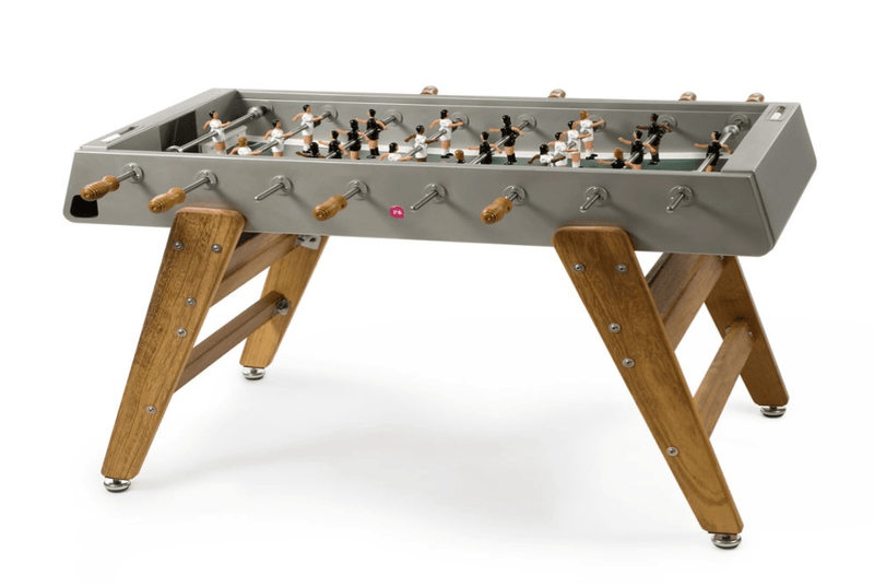 RS3 Indoor Foosball Table - Iroko Wood Legs - Black