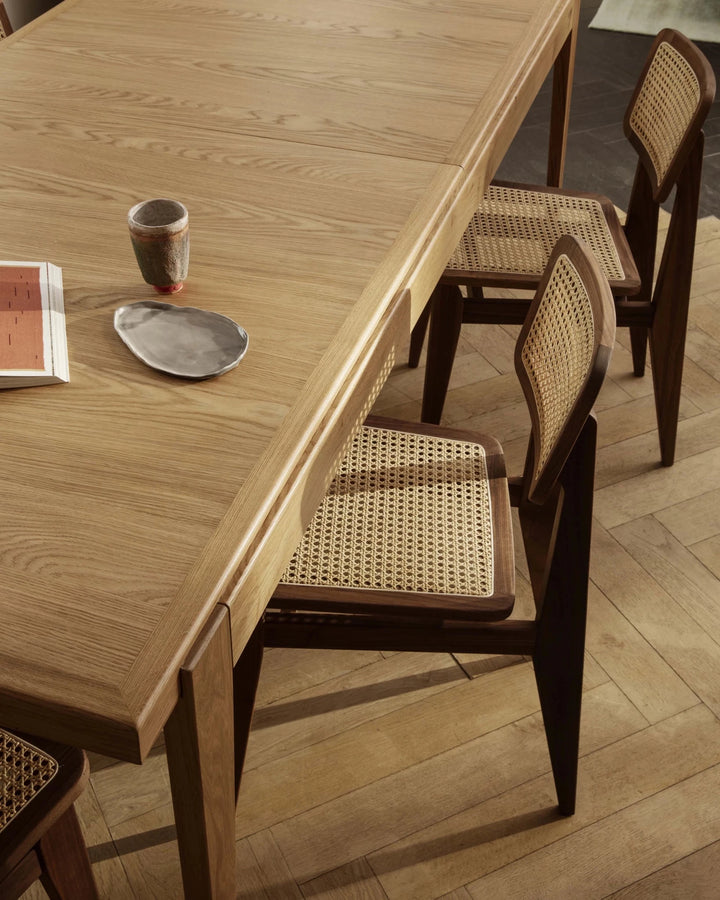 S-Table Dining Table - Rectangular Extendable - Gubi Tables - American Walnut Matt Lacquered - American Walnut Matt Lacquered - HORNE