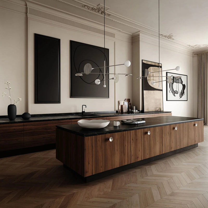 Sahn Chandelier - 101 Copenhagen Lighting - Bronze - HORNE