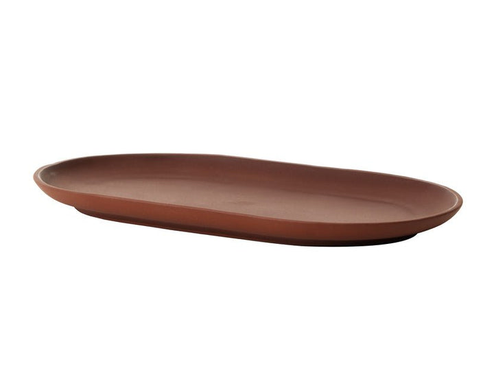 Sand Secret Oval Plate - Design House Stockholm Serveware - Red clay - HORNE