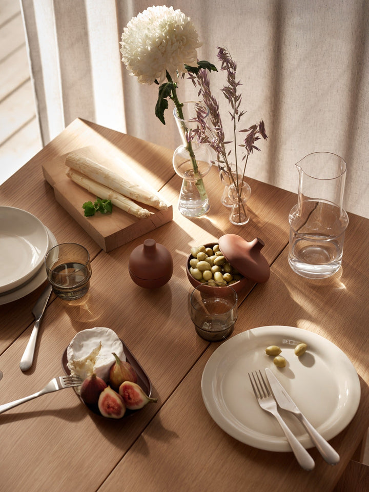 Sand Secret Oval Plate - Design House Stockholm Serveware - Black clay - HORNE