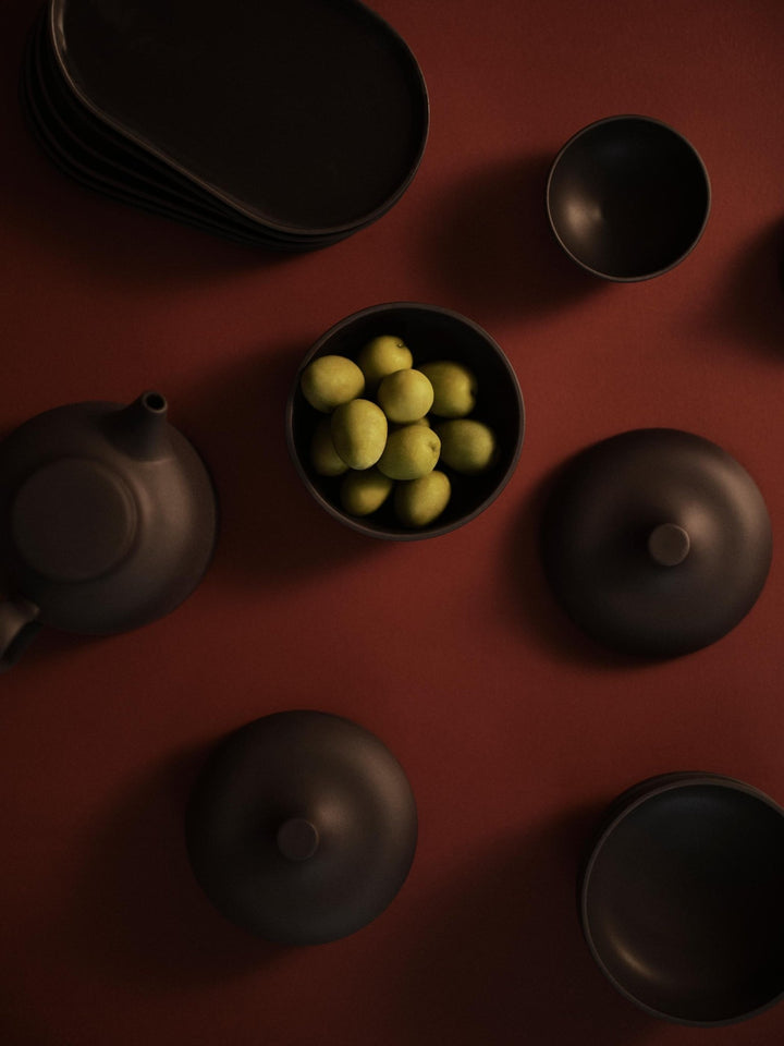 Sand Secret Soy Pot - Design House Stockholm Tableware - Red clay - HORNE