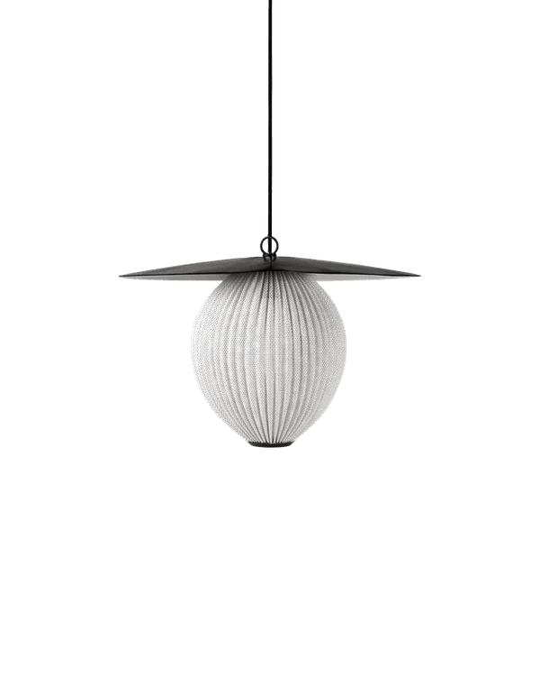 Satellite Pendant - US - Gubi Pendants - Medium - Ø22 - Black - Cream White Semi Matt - HORNE