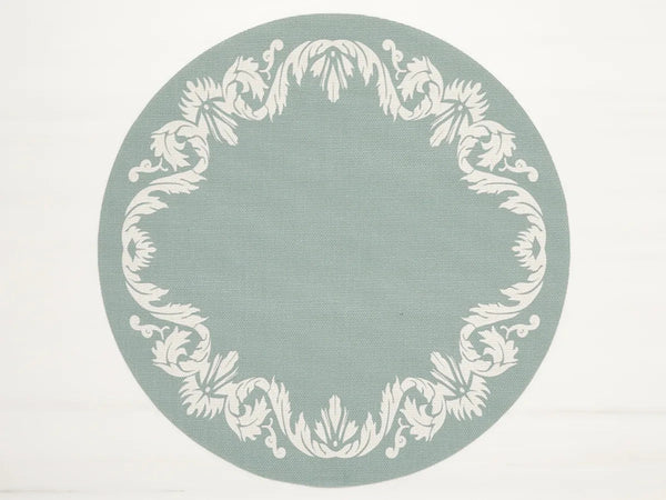 Scroll Round Placemat - Set of 4 - Chilewich - Kitchen + Table Linens - Abalone - HORNE