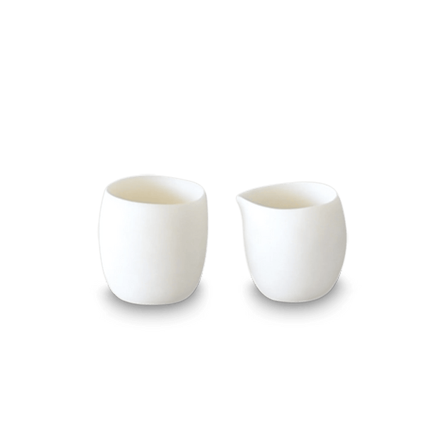Sculpt Creamer & Sugar Set - Tina Frey Accessories - White - HORNE