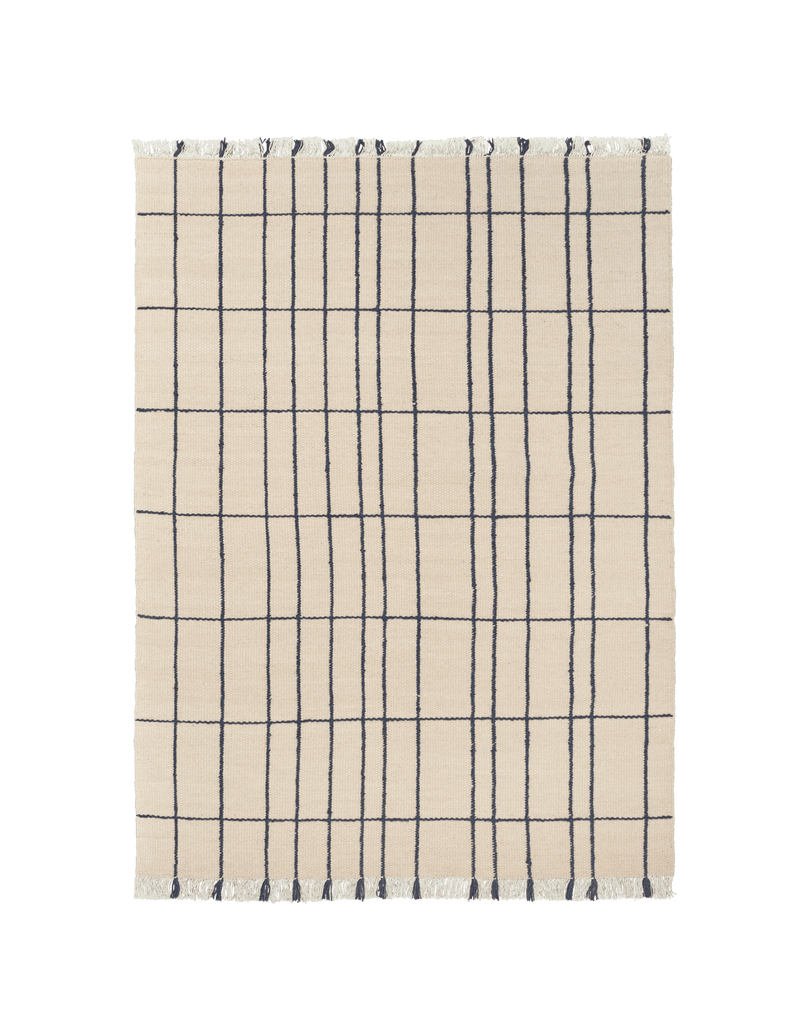 Sen Rug - 140 x 200 - Ferm Living Rugs - Parchment/Chestnut - HORNE