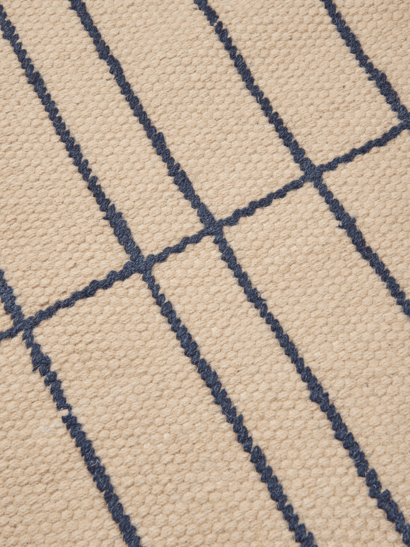 Sen Rug - 140 x 200 - Ferm Living Rugs - Parchment/Chestnut - HORNE