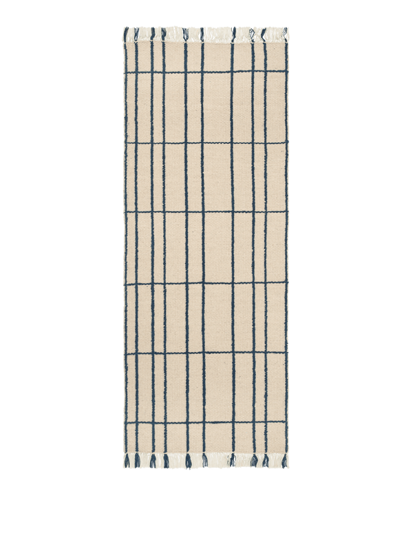 Sen Runner - 80 x 200 - Ferm Living Rugs - Parchment/Indigo - HORNE